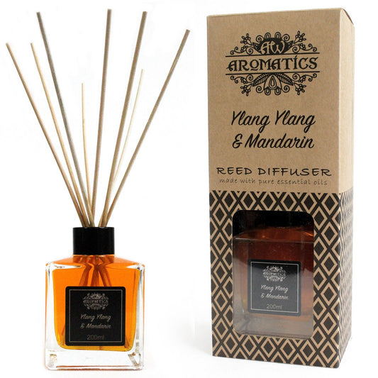 AW Home - Essential Oil Reed Diffuser - 200ml - Ylang Ylang and Mandarin