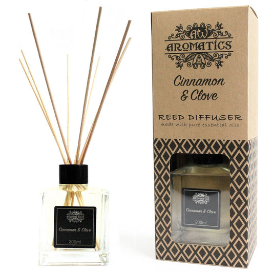 AW Home - Essential Oil Reed Diffuser - 200ml - Cinnamon and Clove