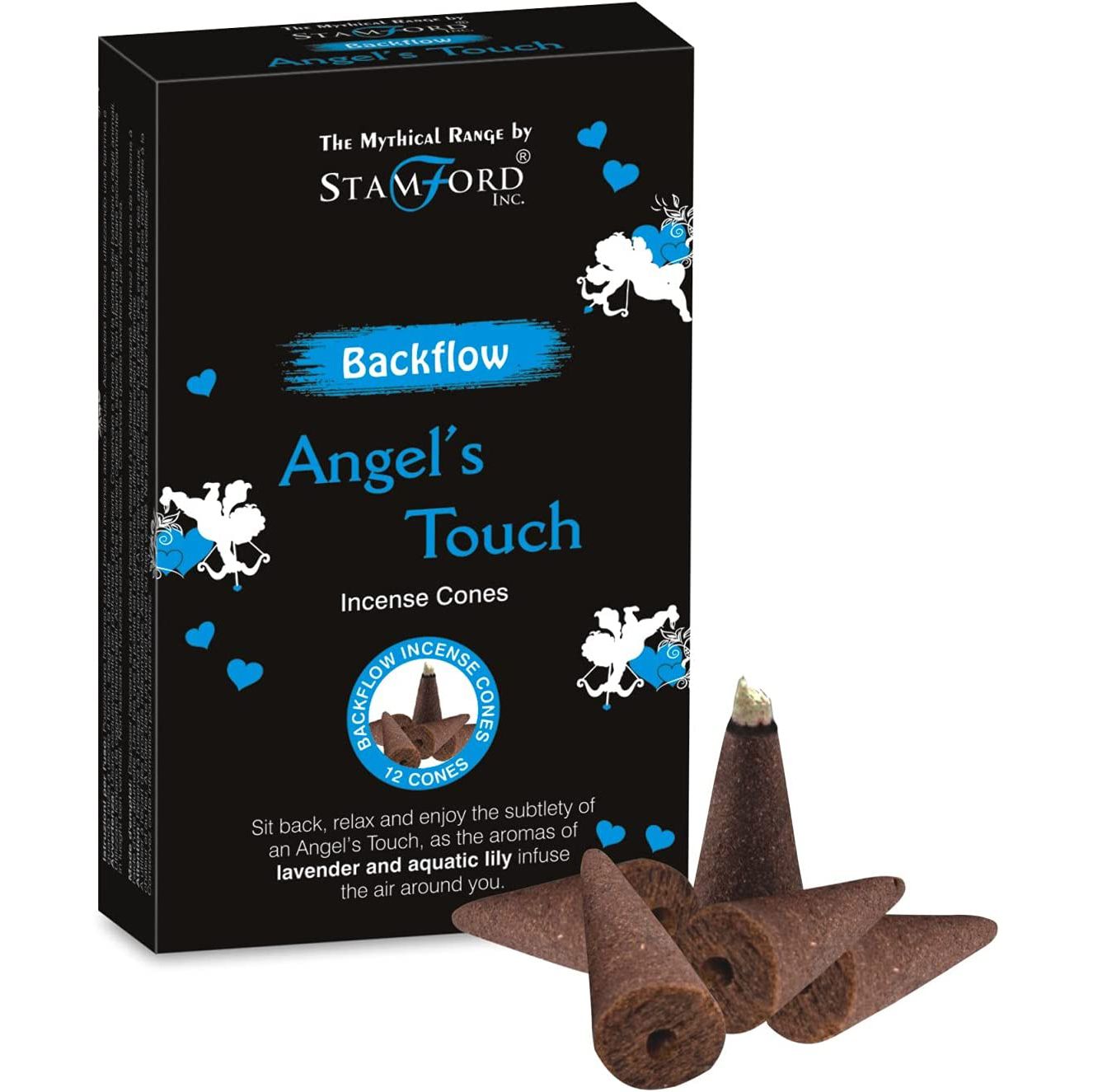 Stamford - Backflow Incense Cones - Angels Touch - Pack of 12