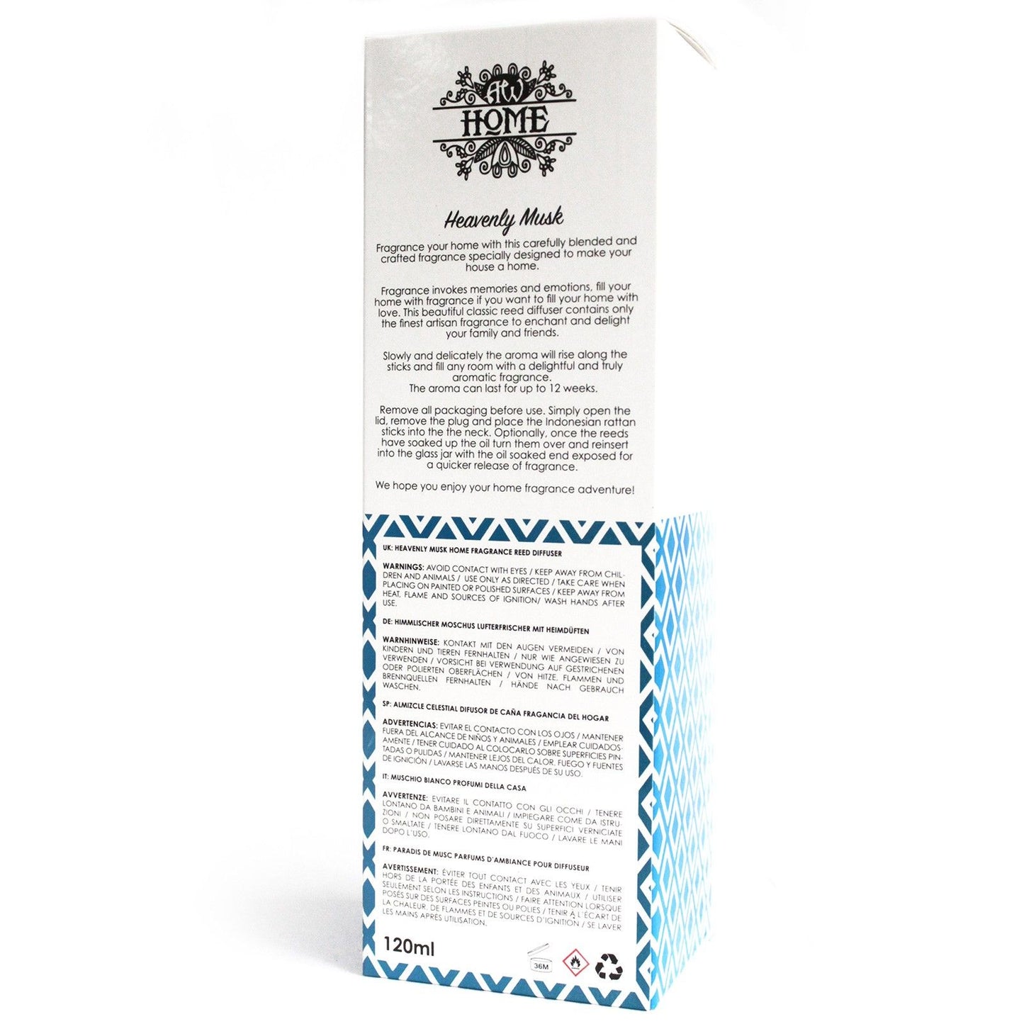 AW Home - Reed Diffuser - 120ml - Heavenly Musk