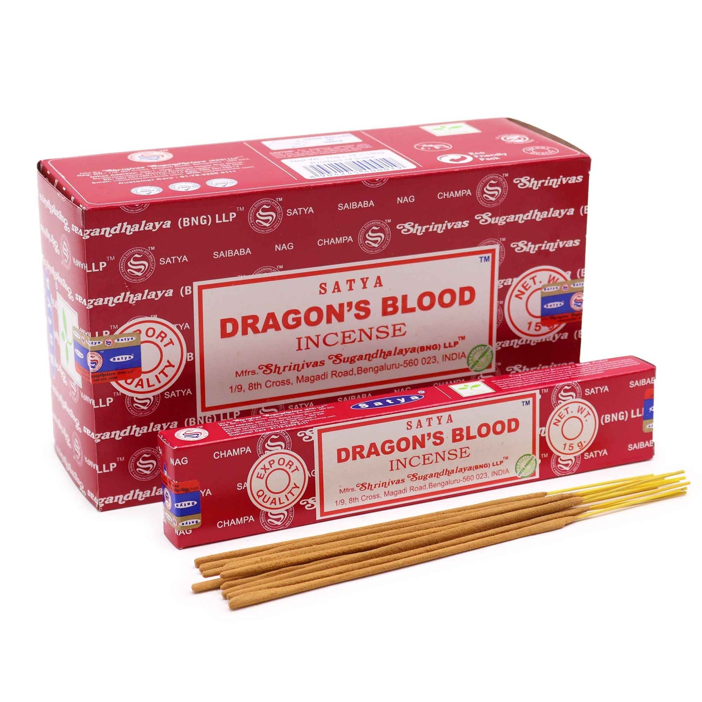 Satya Incense - Dragons Blood - Pack of 15 Sticks
