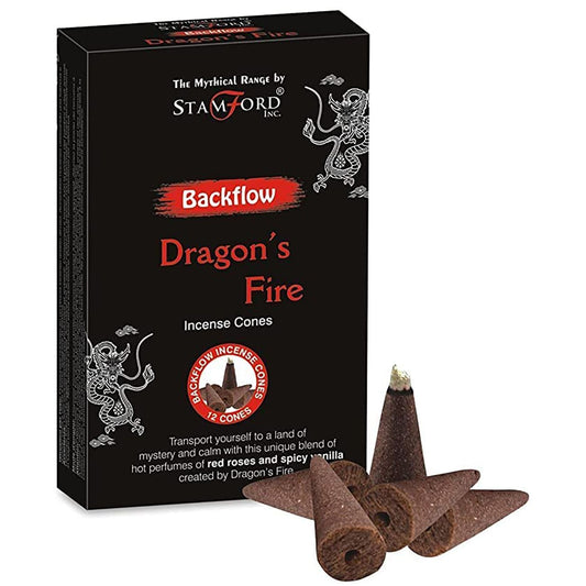 Stamford - Backflow Incense Cones - Dragon Fire - Pack of 12