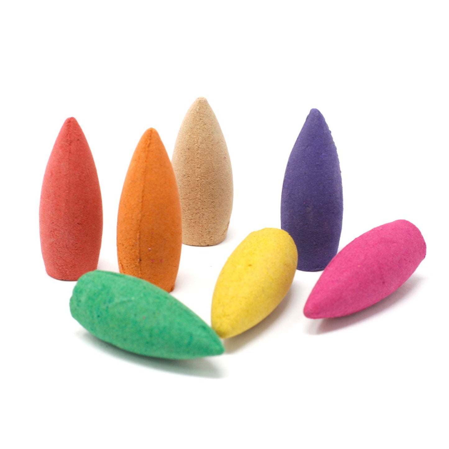 Long Burn Backflow Incense Cones - Assorted Fragrances - Pack of 70