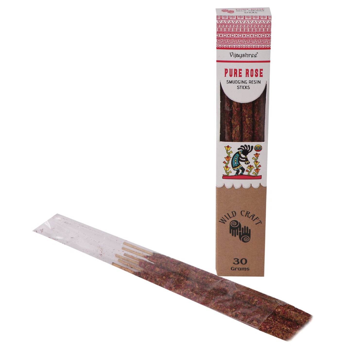 Vijayshree - Golden Pure Rose Smudging Resin Sticks - Pack of 6 Sticks