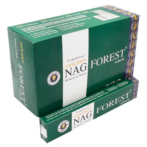 Vijayshree Incense - Golden Nag - Forest - Pack of 15 Sticks