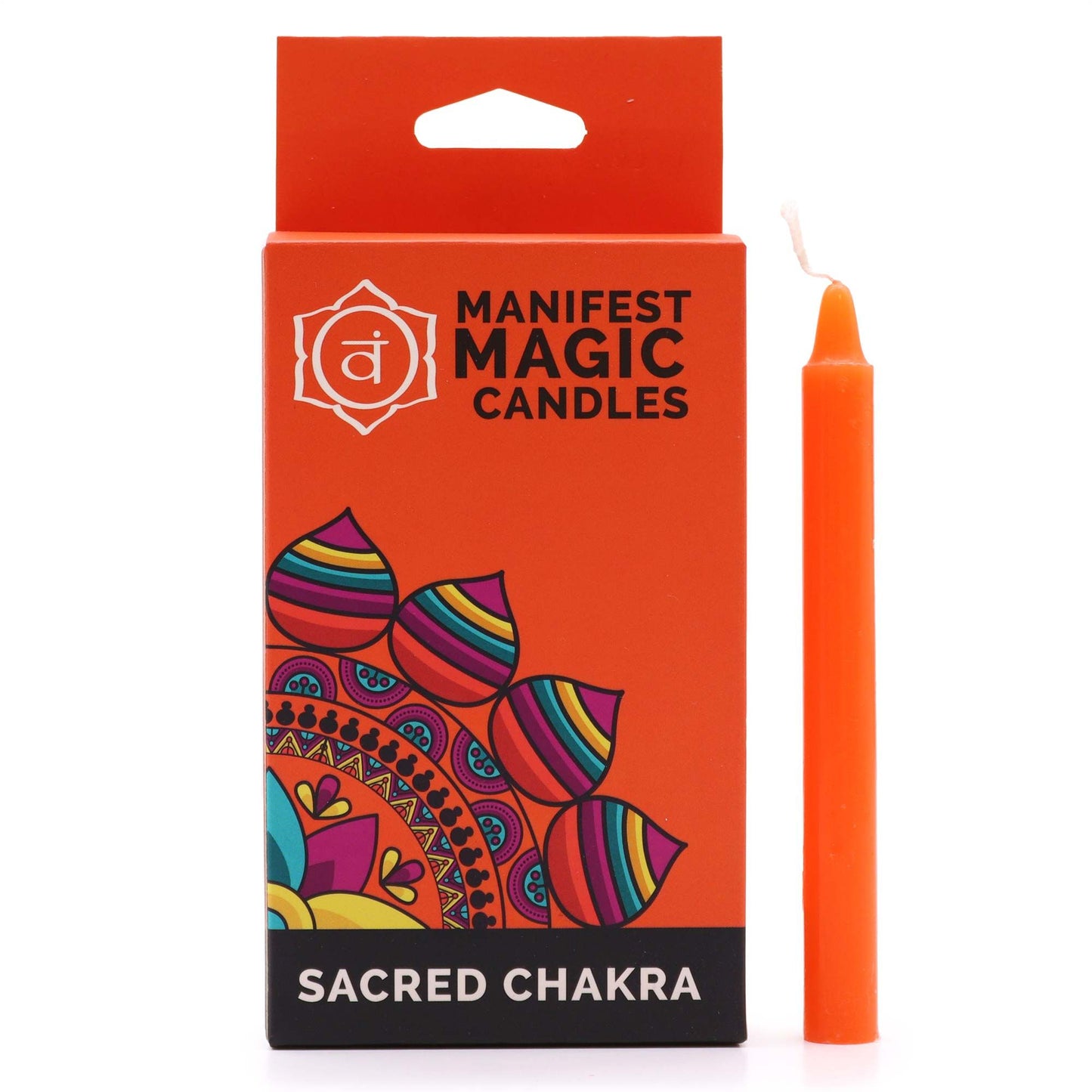 Manifest Magic - Spell Candles - Orange - Pack of 12