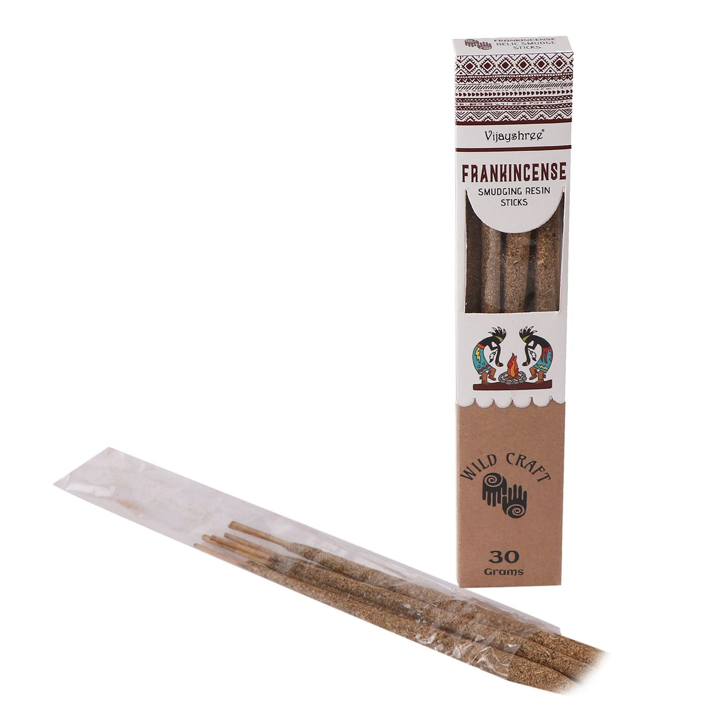 Vijayshree - Golden Frankincense Smudging Resin Sticks - Pack of 6 Sticks