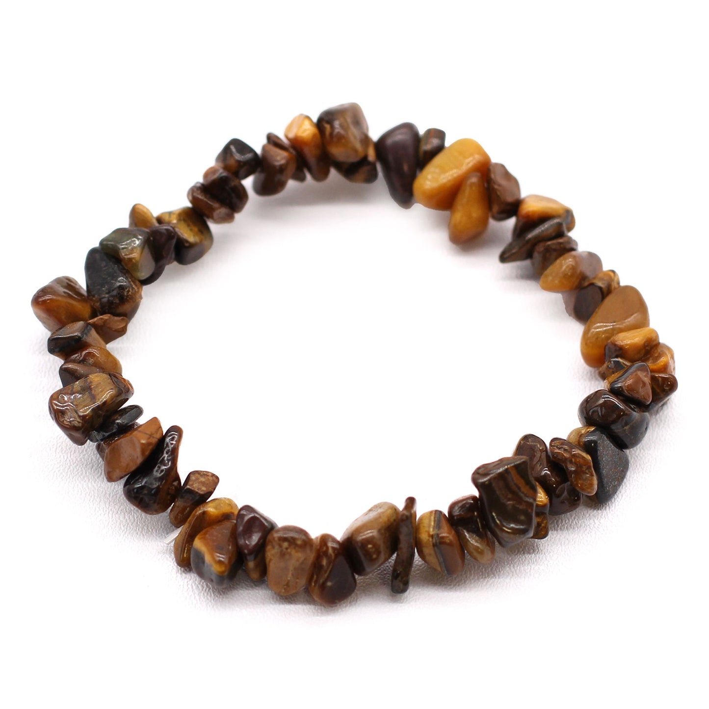 Gemstone Chip Bracelet - Tigers Eye