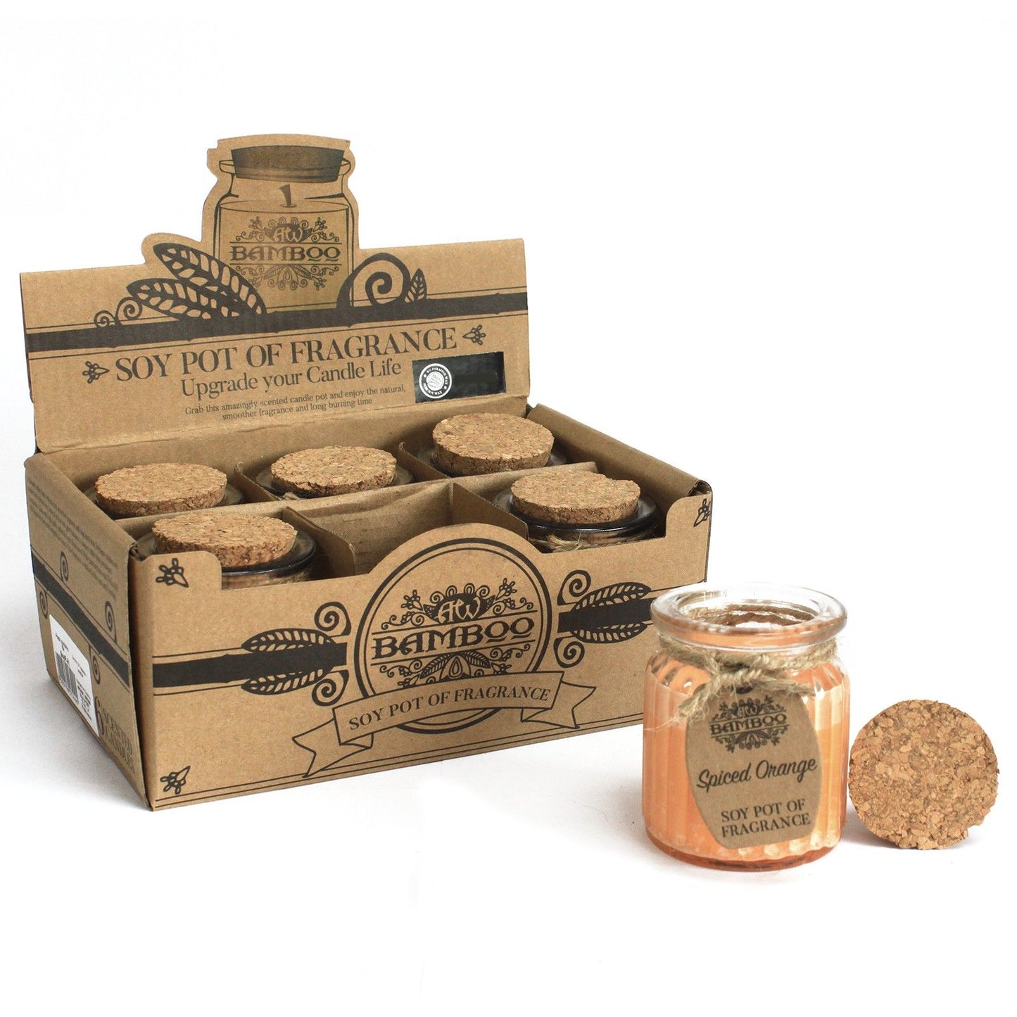 Pot of Fragrance Candle - Soy Wax - Spiced Orange