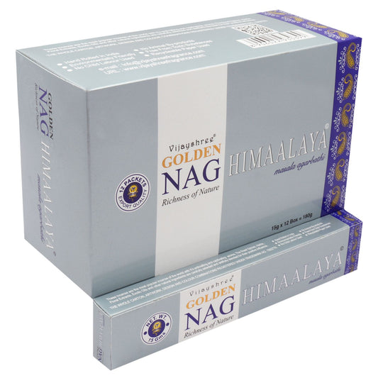 Vijayshree Incense - Golden Nag - Himalaya - Pack of 15 Sticks