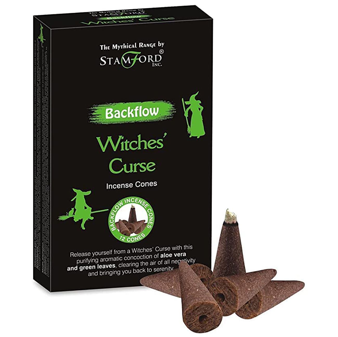 Stamford - Backflow Incense Cones - Witches Curse - Pack of 12