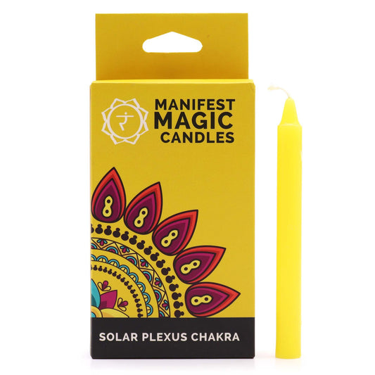 Manifest Magic - Spell Candles  - Yellow - Pack of 12