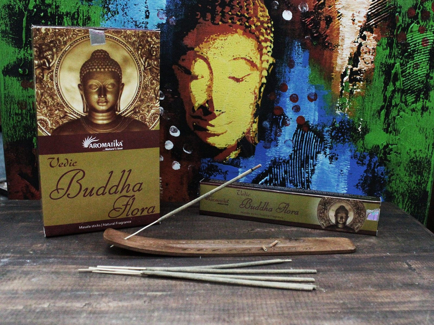 Aromatika - Vedic Incense - Buddha Flora - Box of 12 Sticks