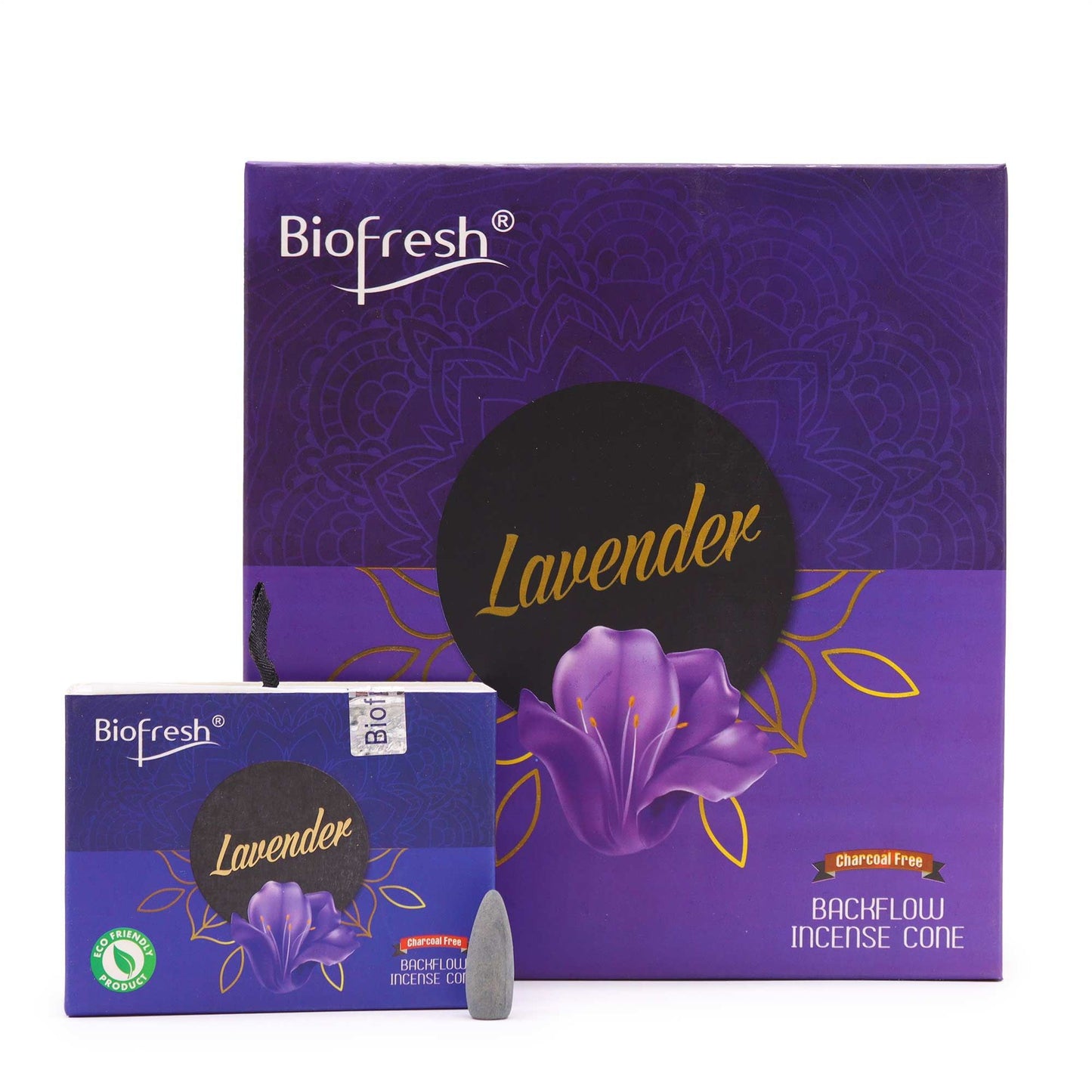 Biofresh  - Backflow Incense Cones - Lavender - Pack of 40