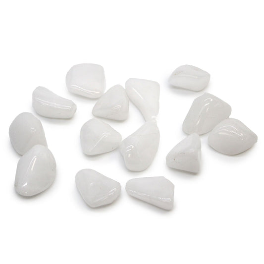 Tumbled Gemstones - Snow Quartz - Medium - Pack of 24