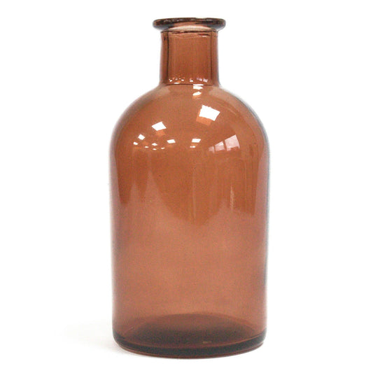 Apothecary Supplies - Amber Glass Alchemists Bottle - 250ml - Round