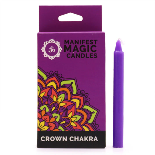 Manifest Magic - Spell Candles - Violet - Pack of 12