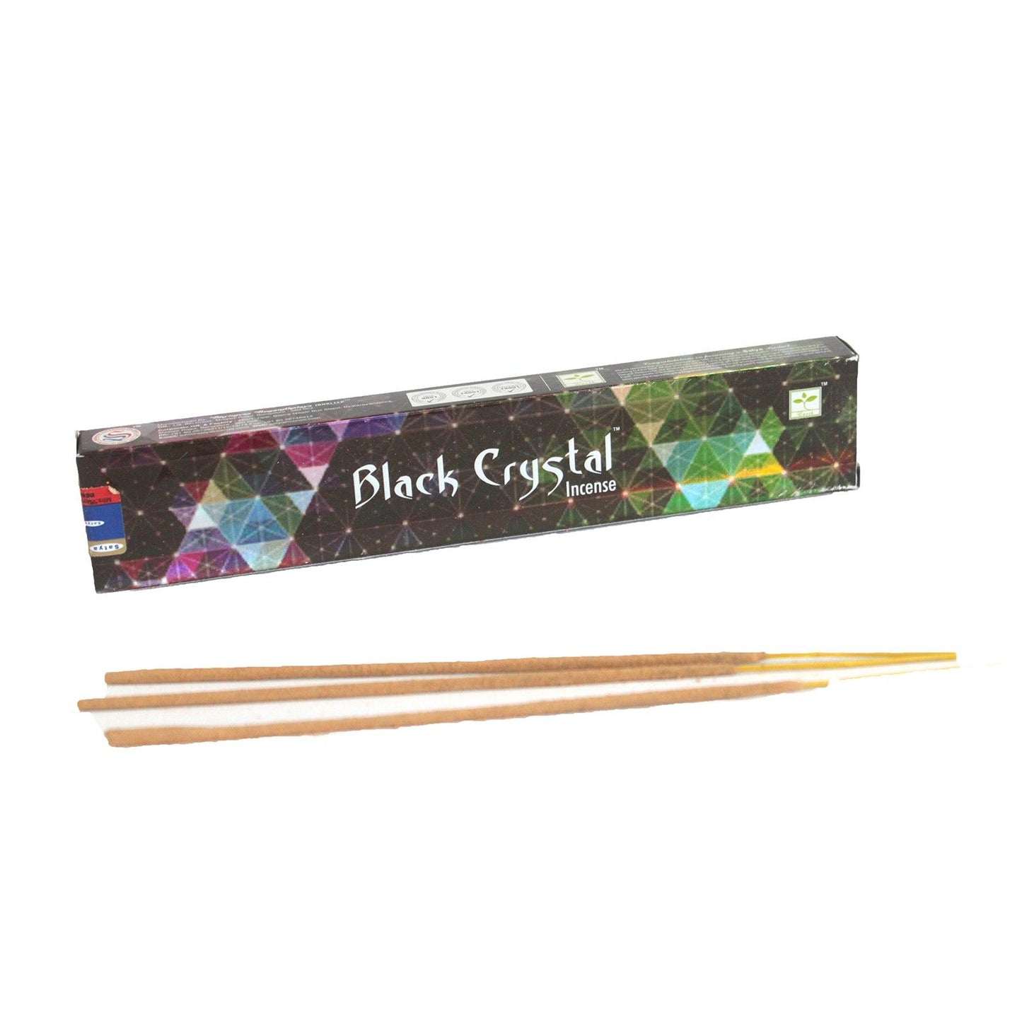 Satya Incense - Black Crystal - Pack of 15 Sticks
