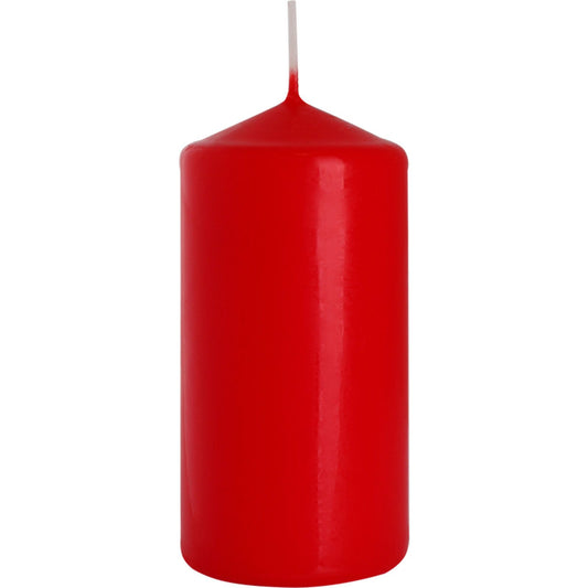Pillar Candle - Unscented - 60mm x 120mm - Red