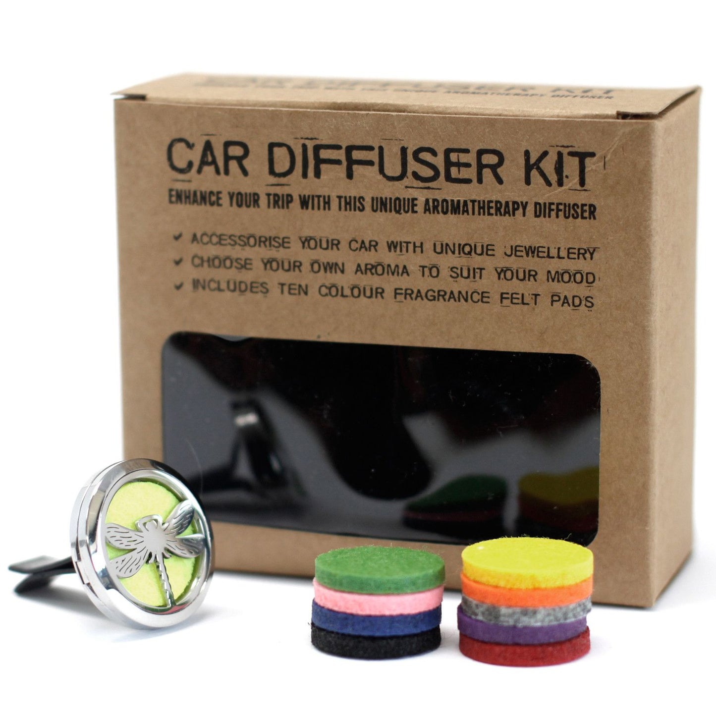 Car Fragrance - Diffuser Kit - Vent Clip - Dragonfly