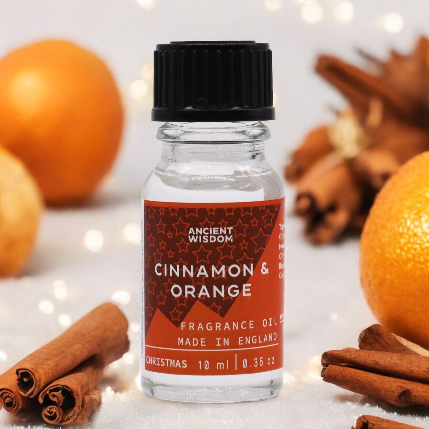 Fragrance Oil - 10ml Bottle - Christmas Cinnamon and Orange