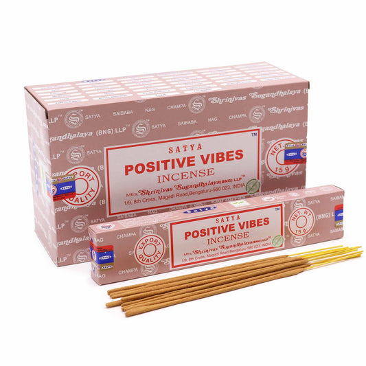 Satya Incense - Positive Vibes - Pack of 15 Sticks