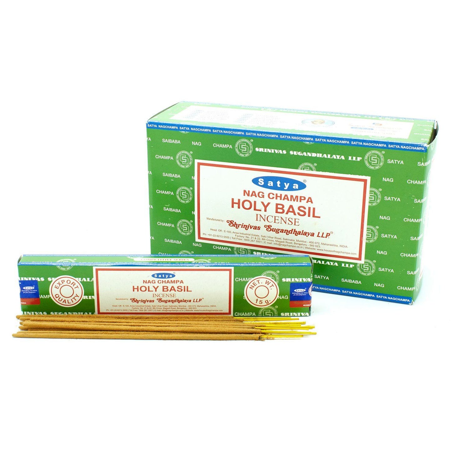 Satya Incense - Holy Basil - Pack of 15 Sticks