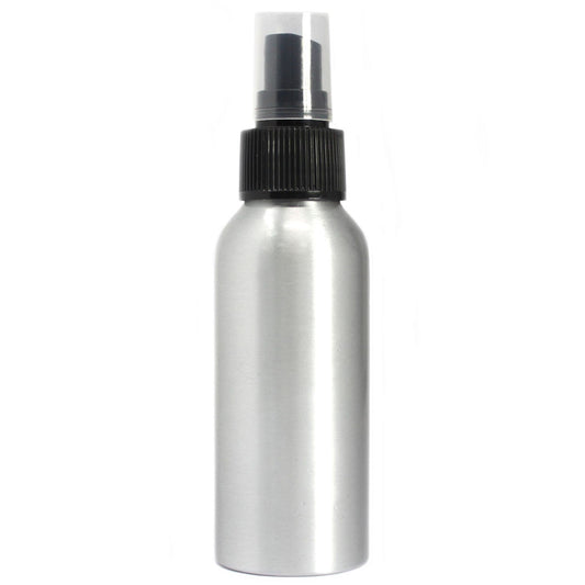 Apothecary Supplies - Aluminium Bottle with Black Spray Top - 100ml
