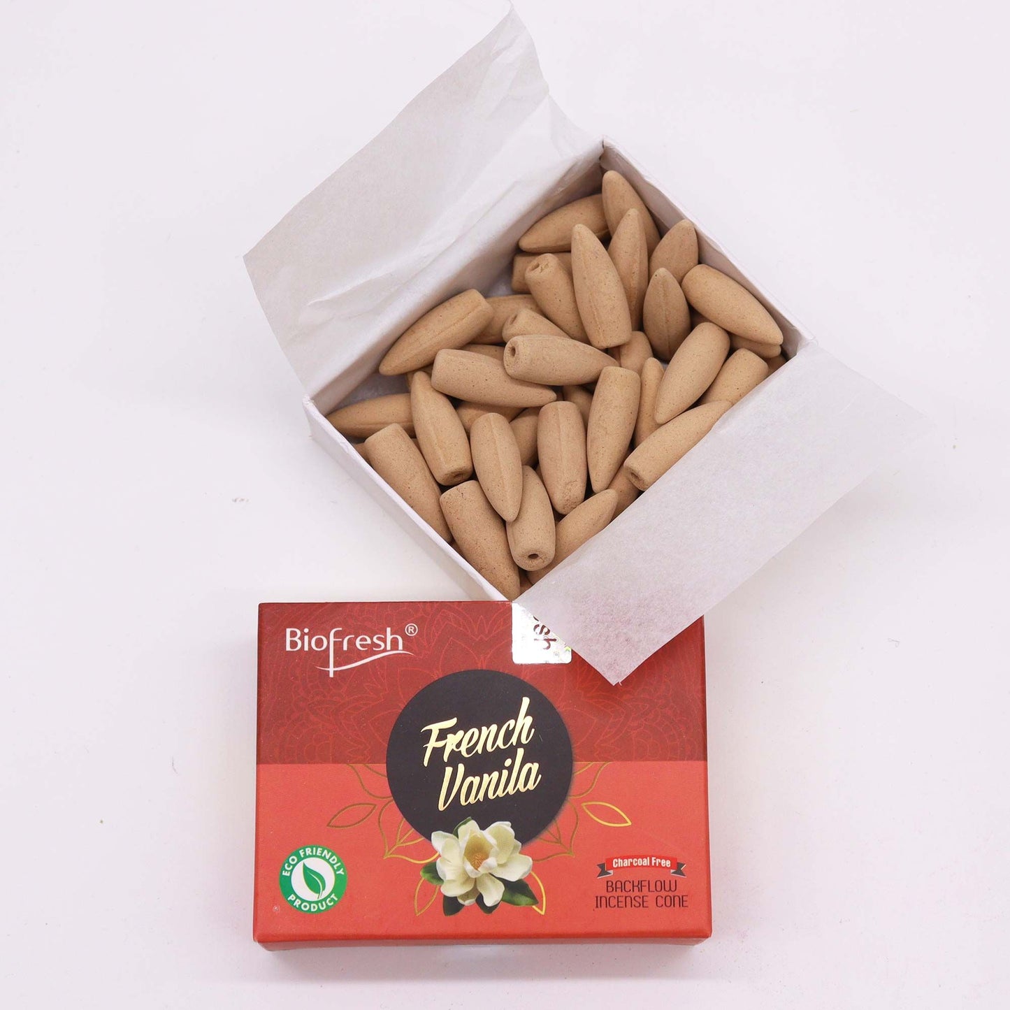 Biofresh - Backflow Incense Cones - French Vanilla - Pack of 40