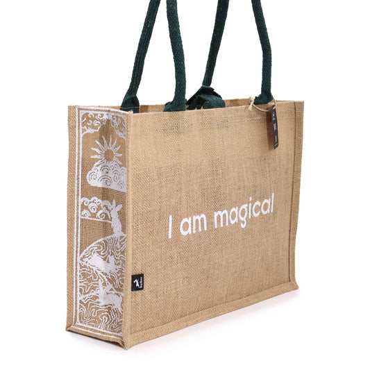 Hop Hare - Jute Affirmation Big Bag - I am Magical