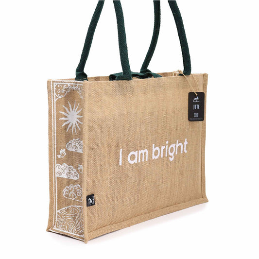 Hop Hare - Jute Affirmation Big Bag - I am Bright