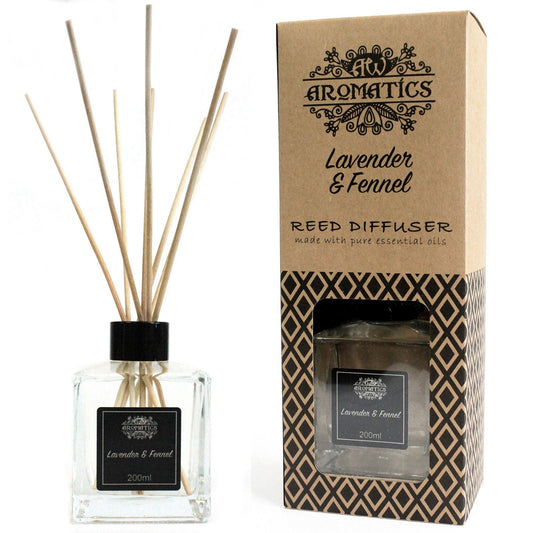 AW Home - Essential Oil Reed Diffuser - 200ml - Lavender and Fennel