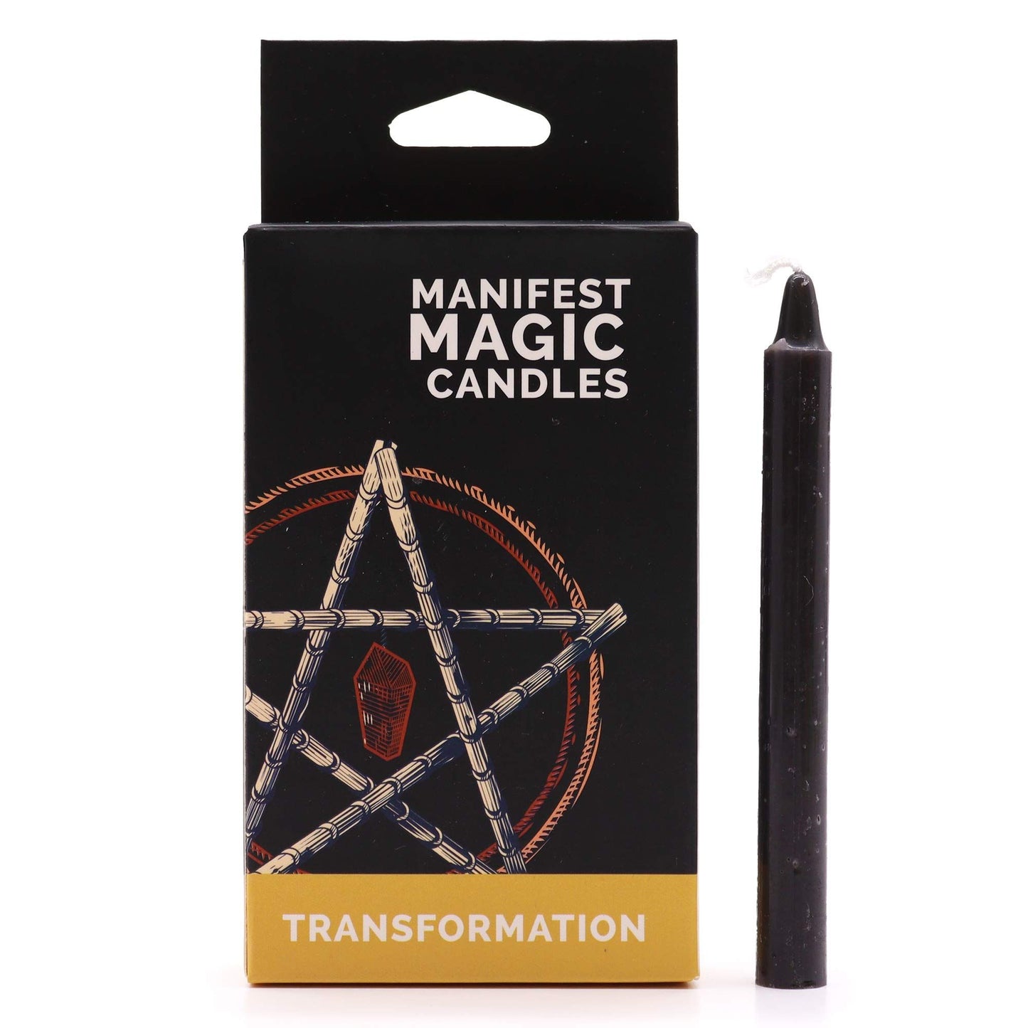 Manifest Magic - Spell Candles - Black - Pack of 12