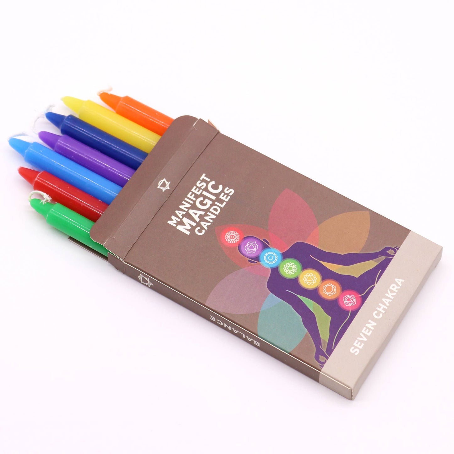 Manifest Magic - Seven Chakra Candles - Pack of 7