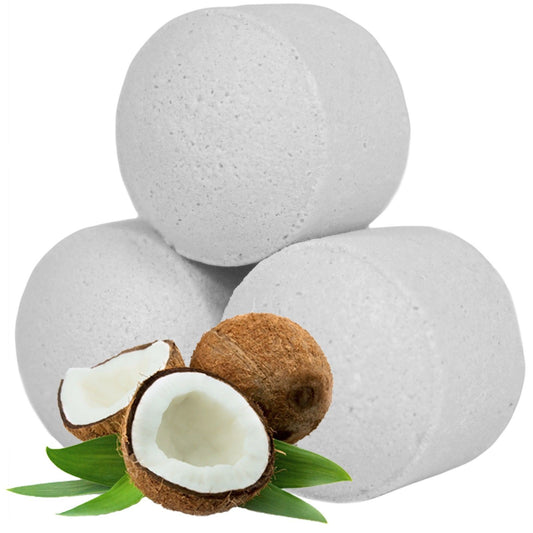 Mini Bath Bombs - Coconut Chill Pills -  90 Piece Bulk Box 1.3kg