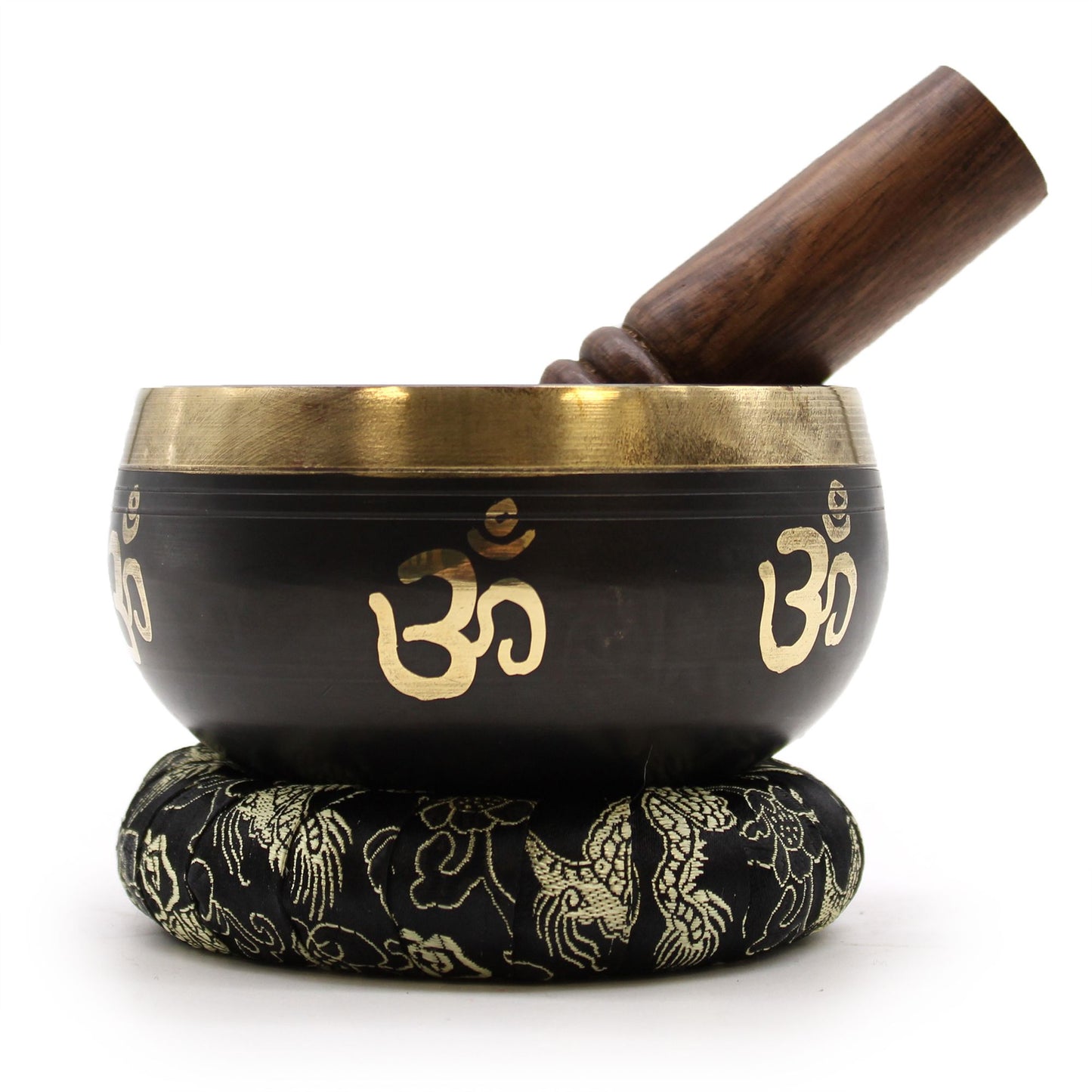 Tibetan Singing Bowl Set - 679hz - 9cm - With Om Design