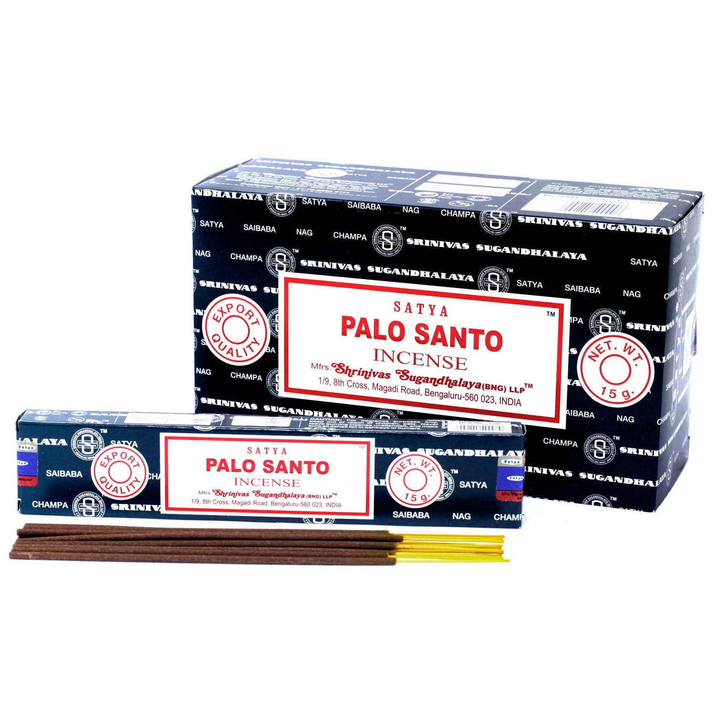 Satya Incense - Palo Santo - Pack of 15 Sticks