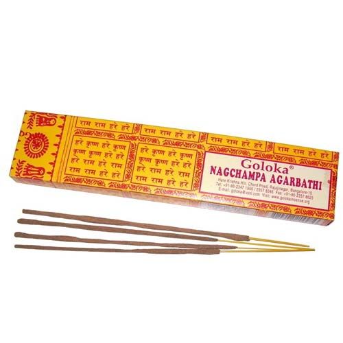 Goloka Incense - Nag Champa - Pack of 16 Sticks