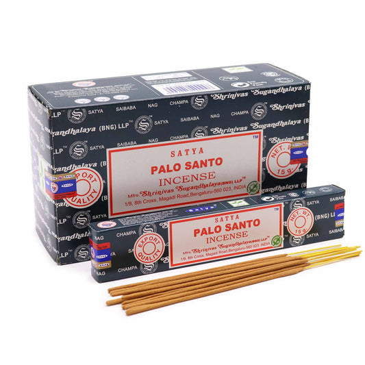 Satya Incense - Palo Santo - Pack of 15 Sticks