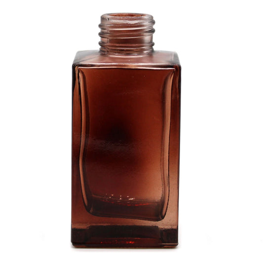 Apothecary Supplies - Amber Glass Bottle - 100ml - Square Tall