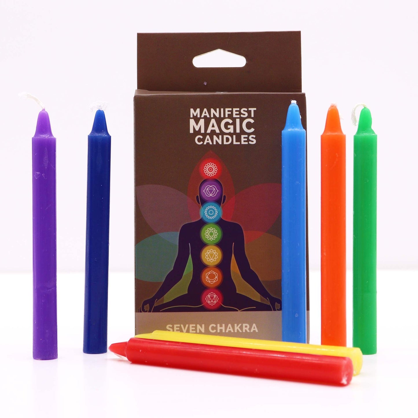 Manifest Magic - Seven Chakra Candles - Pack of 7