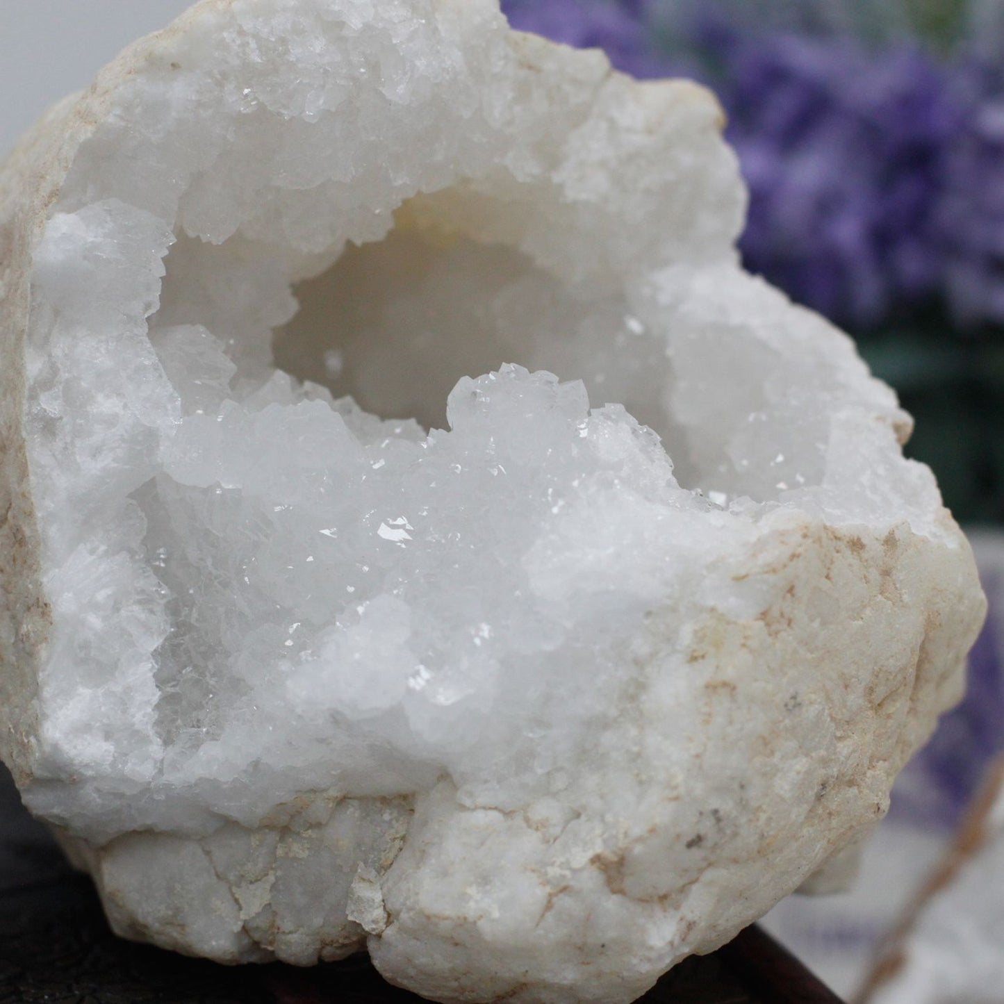 Natural Unopened Raw Geode -  8cm x 8cm x 4cm
