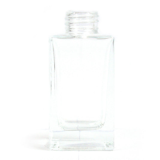 Apothecary Supplies - Clear Glass Bottle - 100ml - Square Tall