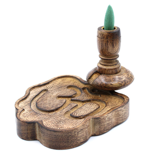 Backflow Burner - Mango Wood with Ohm Design