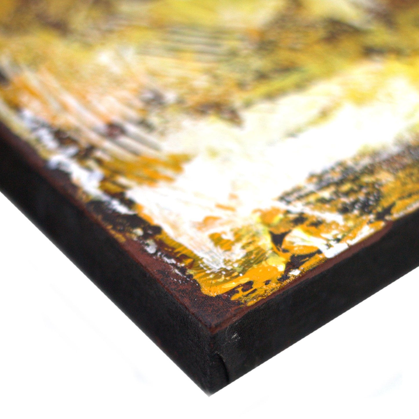 Buddha Painting - On Canvas Frame - Gold - 80cm x 60cm