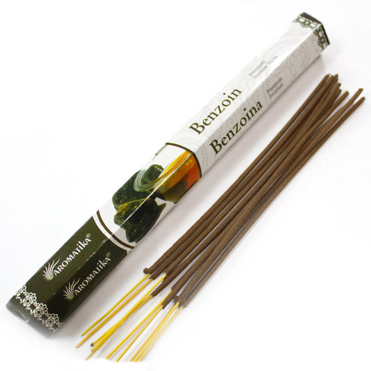 Aromatika - Premium Incense Sticks - Benzoin - Pack of 20