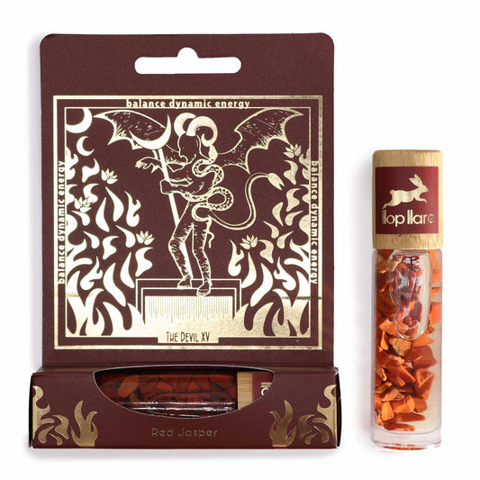 Hop Hare - Essential Oil and Red Jasper Roll On - Tarot Card - The Devil