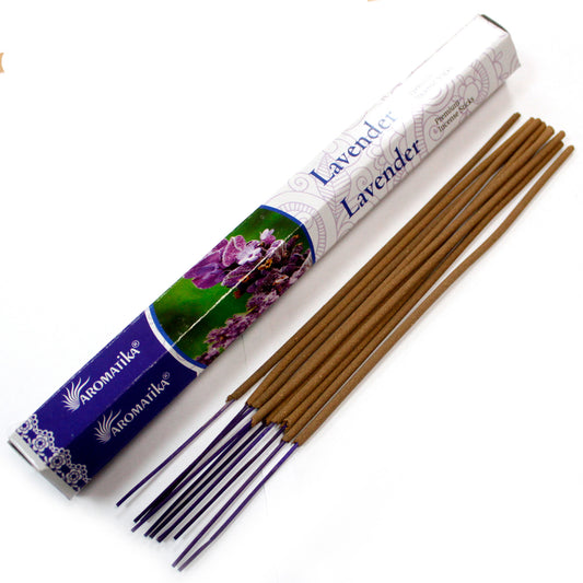 Aromatika - Premium Incense Sticks - Lavender - Pack of 20