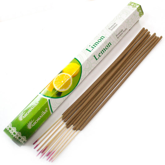 Aromatika - Premium Incense Sticks - Lemon - Pack of 20