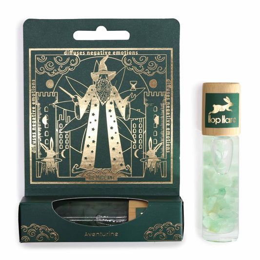 Hop Hare - Essential Oil and Green Aventurine Roll On - Tarot Card - The Magician